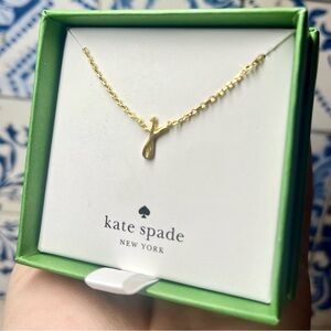 Kate Spade Gold, J Charm Necklace